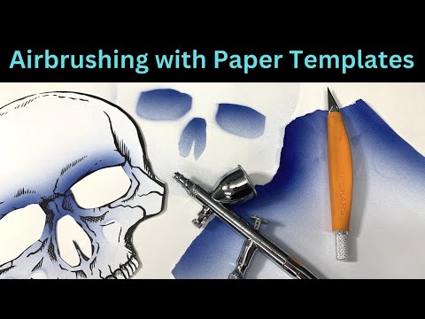 Видео: Советы по аэрографии на бумажных шаблонах для начинающих