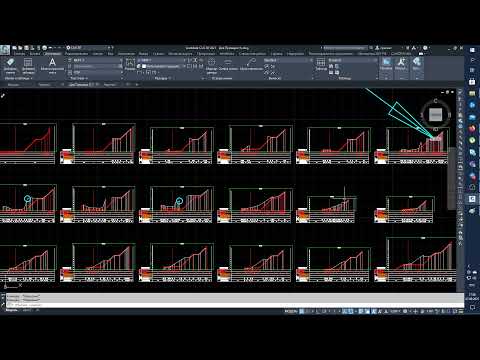 Видео: Autodesk Civil 3D Поперечное сечение автомобильной дороги. 3 варианта расстановки ординаты и отметки