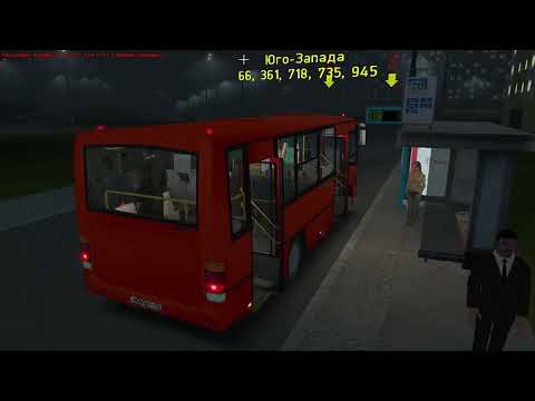 Видео: OMSI 2: Водим Паз 320412-05 на карте Москва по маршруту 718