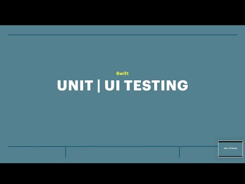 Видео: Занятие 19: Unit|UI тесты + Snapshot tests