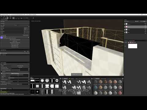 Видео: Substance Painter для новичков - Проект Sci fi контейнер: 02 - Текстурирование основных деталей