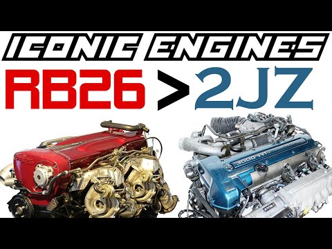 Видео: RB26 против 2JZ | и почему RB26 более культовый — ICONIC ENGINES #16