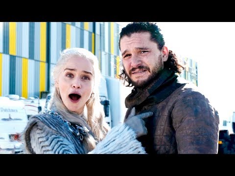 Видео: За кадром 8 сезона «Игры Престолов» с Эмилией Кларк (Озвучка)