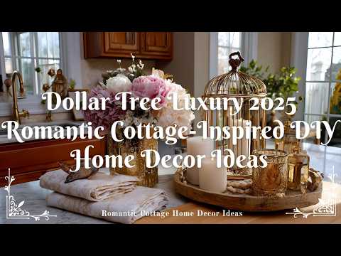 Видео: Роскошь Dollar Tree 2025: идеи для домашнего декора в стиле романтического коттеджа