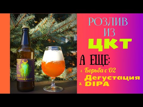 Видео: Розлив пива из ЦКТ!Борьба с кислородом!Дегустация DIPA!