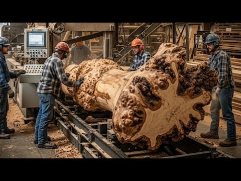 Видео: Самая дорогая и удивительная находка дерева-монстра на лесопилке