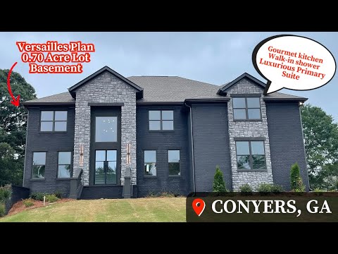 Видео: Жизнь в Коньерсе, Джорджия | Роскошный комфорт | Экскурсия по дому | План Версаля | Новые дома в ...