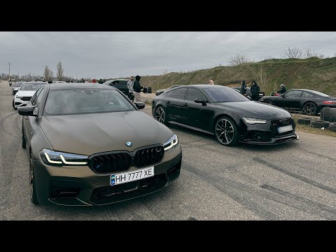 Видео: Дерзкая Audi RS7 против BMW M5 F90, Audi RS6 , Zeekr 001 restyling