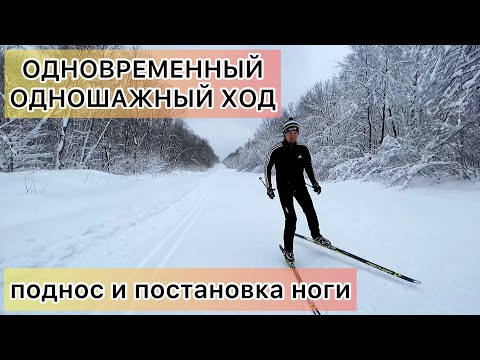 Видео: Поднос и постановка ноги в одновременном одношажном ходе