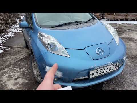 Видео: Электроавтомобиль, Nissan Leaf Azeo отзыв через год 17 тыс.км.