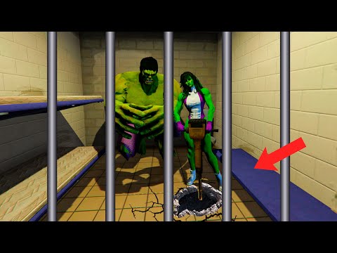 Видео: Халк Отбасы түрмеден қашты  (GTA V)