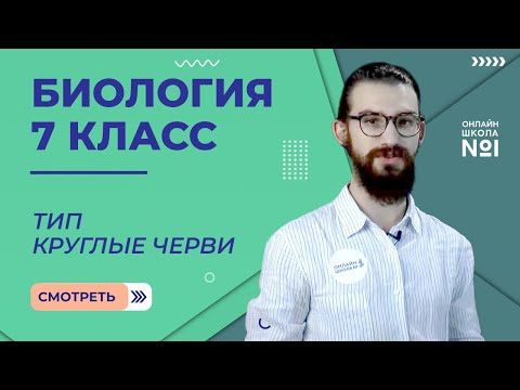 Видео: Тип Круглые черви. Урок 8. Биология 7 класс
