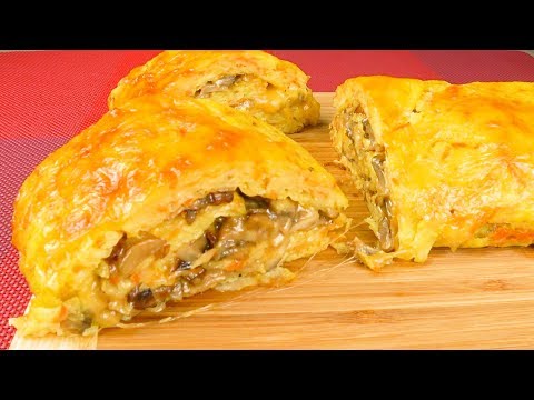 Видео: Картофельный рулет  с грибами | Potato roll with mushrooms