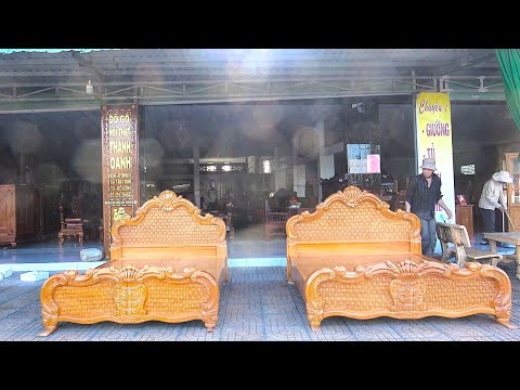 Видео: Искусство или промышленность? Удивительный вьетнамский процесс изготовления кроватей