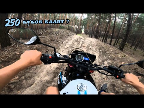 Видео: По лесу на китайском мотоцикле shineray 250 6c .