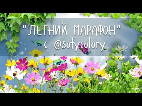 Видео: Летний марафон раскрасок с @sofycolory