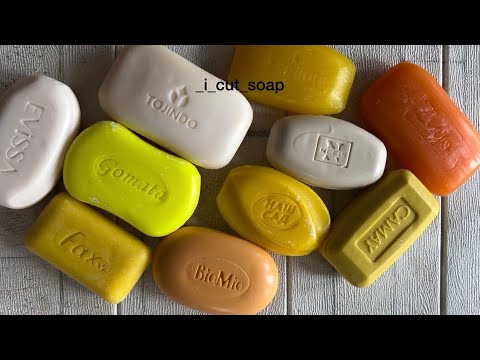 Видео: ASMR cutting dry soap/soap carving/relax video/резка сухого мыла