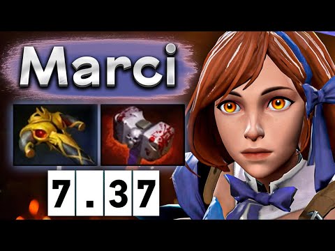 Видео: Саппорт Марси, вот это настоящая дота! - Cr1t Marci 7.37 DOTA 2