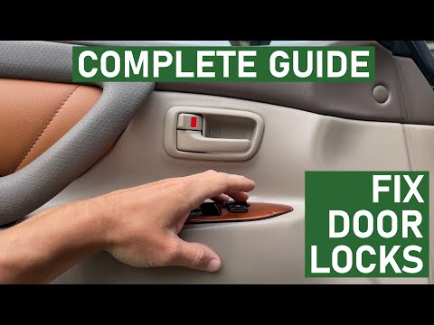 Видео: Как починить привод замка двери автомобиля за 5 долларов — ремонт и замена слабых замков — Land C...