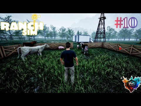 Видео: Ranch Simulator #10 - у нас появились коровы и свинки и новая машина #баги #приколы #файлы #ранчо