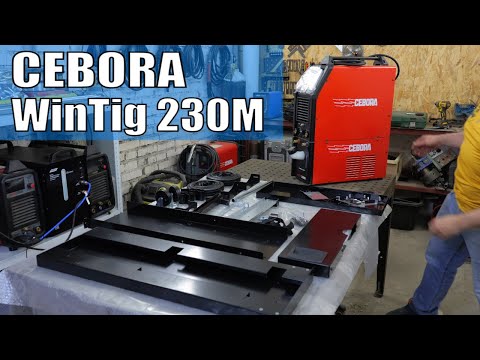 Видео: Cebora WIN TIG AC-DC 230M + GRV 20 + тележка 1676 | Распаковка-сборка