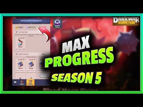 Видео: Достигните МАКСИМАЛЬНОГО прогресса в Dark War Survival 5-го сезона с помощью этих советов