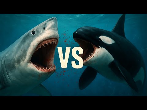 Видео: Косатка против белой акулы: высший хищник океана
