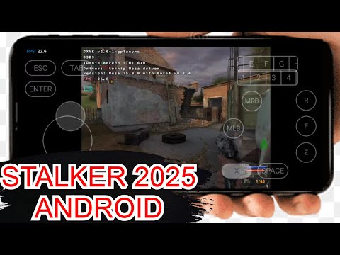 Видео: Stalker - на телефон , полная игра скачать . Через эмулятор windows - winlator 10.1