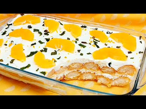 Видео: 😋 Апельсиновый ТИРАМИСУ! БЫСТРЫЙ и ЛЁГКИЙ ТОРТ без Выпечки с НЕЖНЫМ Кремом без Сырых ЯИЦ.