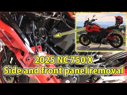 Видео: Новый Honda NC750X 2025 года — как снять обтекатель, капот и боковые крышки.