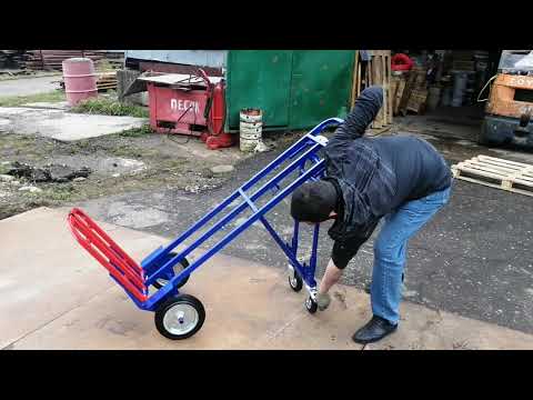 Видео: Тележка грузовая трансформер ТГУ-200П / ТГУ-300П с полкой