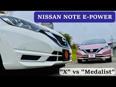 Видео: Самый экономичный гибридный японский хэтчбек! NISSAN NOTE E-POWER | HE12 | "X vs "Medalist" | Обзор