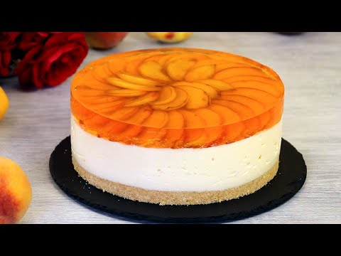 Видео: Муссовый Торт с Персиками без выпечки — Простой, лёгкий и очень вкусный!