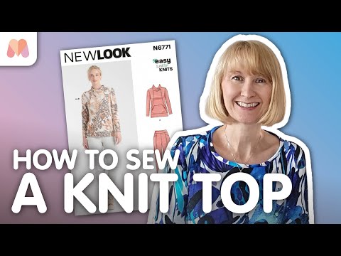 Видео: Как сшить трикотажный топ New Look 6771
