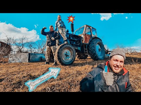 Видео: ⚫ДРОЖЬ ЗЕМЛИ!!!запустили трактор ЮМЗ 6