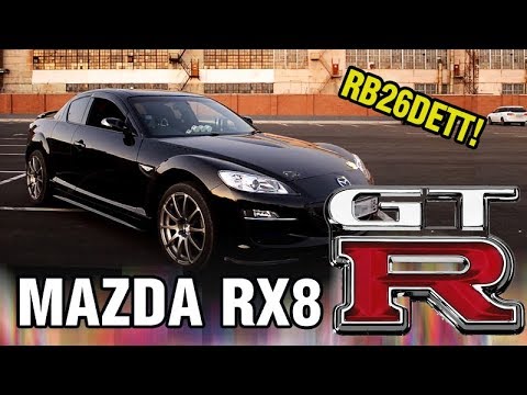 Видео: Nissan GT-R  внутри Mazda RX8! Полный свап ВСЕХ агрегатов