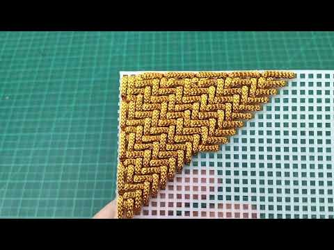 Видео: Как сделать новый стежок на пластиковой канве