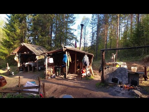 Видео: ДОБИРАЕМСЯ до ИЗБЫ. НАС ВСТРЕЧАЕТ ЛЕОНТЬЕВИЧ. ОТКРЫВАЕМ СЕЗОН. Часть вторая.