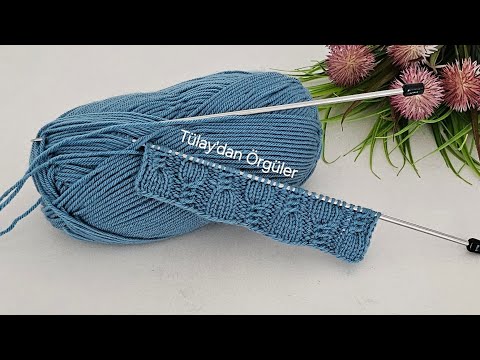 Видео: Простые узоры для вязания на двух спицах