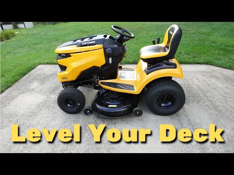 Видео: Как выровнять деку газонокосилки Cub Cadet | Серия XT1 Enduro
