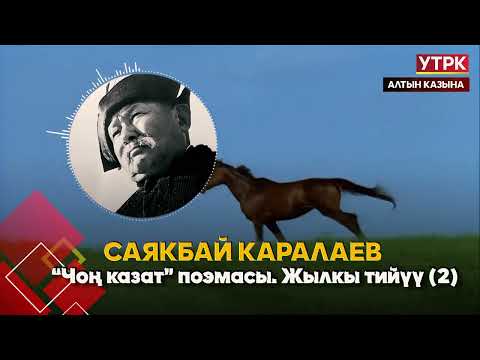 Видео: "Чоң казат" поэмасынан: Жылкы тийүү 2 // Саякбай Каралаевдин айтуусунда