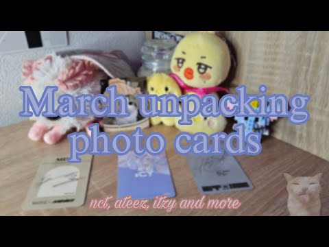Видео: распаковка кпоп фотокарт // nct, ateez and more