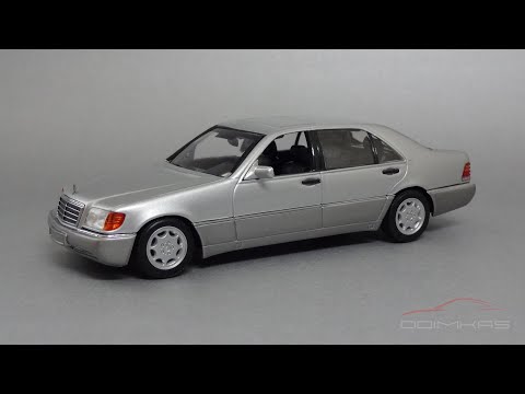 Видео: Mercedes-Benz 600SEL W140 Silver metallic | MaXichamps by Minichamps | Масштабные модели автомобилей