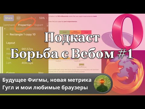 Видео: Подкаст Борьба с Вебом #1: будущее Фигмы, метрики Гугл и любимые браузеры