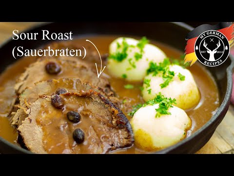 Видео: Кисло-сладкий ростбиф — кисло-сладкий говяжий фарш // Рецепт немецкой запеканки ✪ MyGerman.Recipes