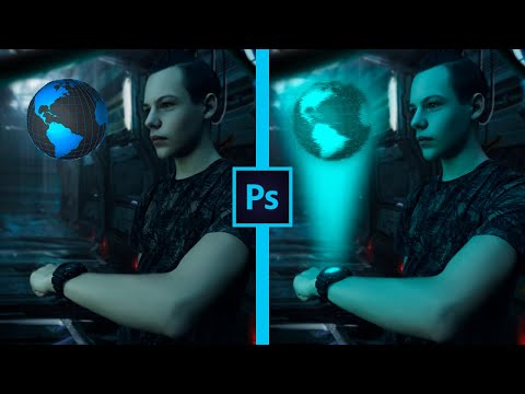 Видео: Как сделать голограмму в Photoshop