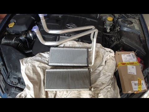 Видео: Замена радиатора отопителя Subaru Outback