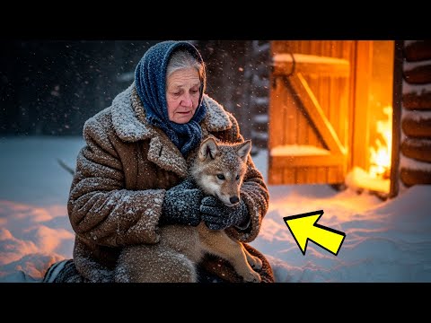 Видео: БАБУШКА СПАСАЕТ ВОЛЧОНКА В МЕТЕЛИ — история, которая ТРОНЕТ каждого!