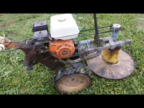 Видео: Мотоблок. Роторная косилка. Стартер. Колесо.