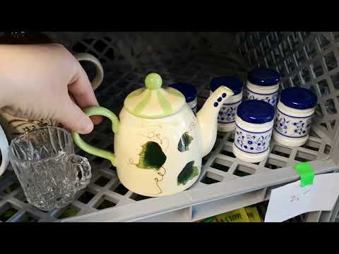 Видео: УДАЧНО зашла в СЕКОНД-ХЕНД в ГЕРМАНИИ! МНОГО ХРУСТАЛЯ и ФАРФОРА!